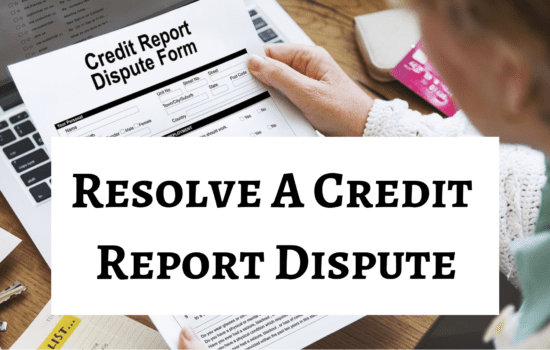 Credit Report Dispute