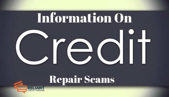 Information On Credit Repair Scams